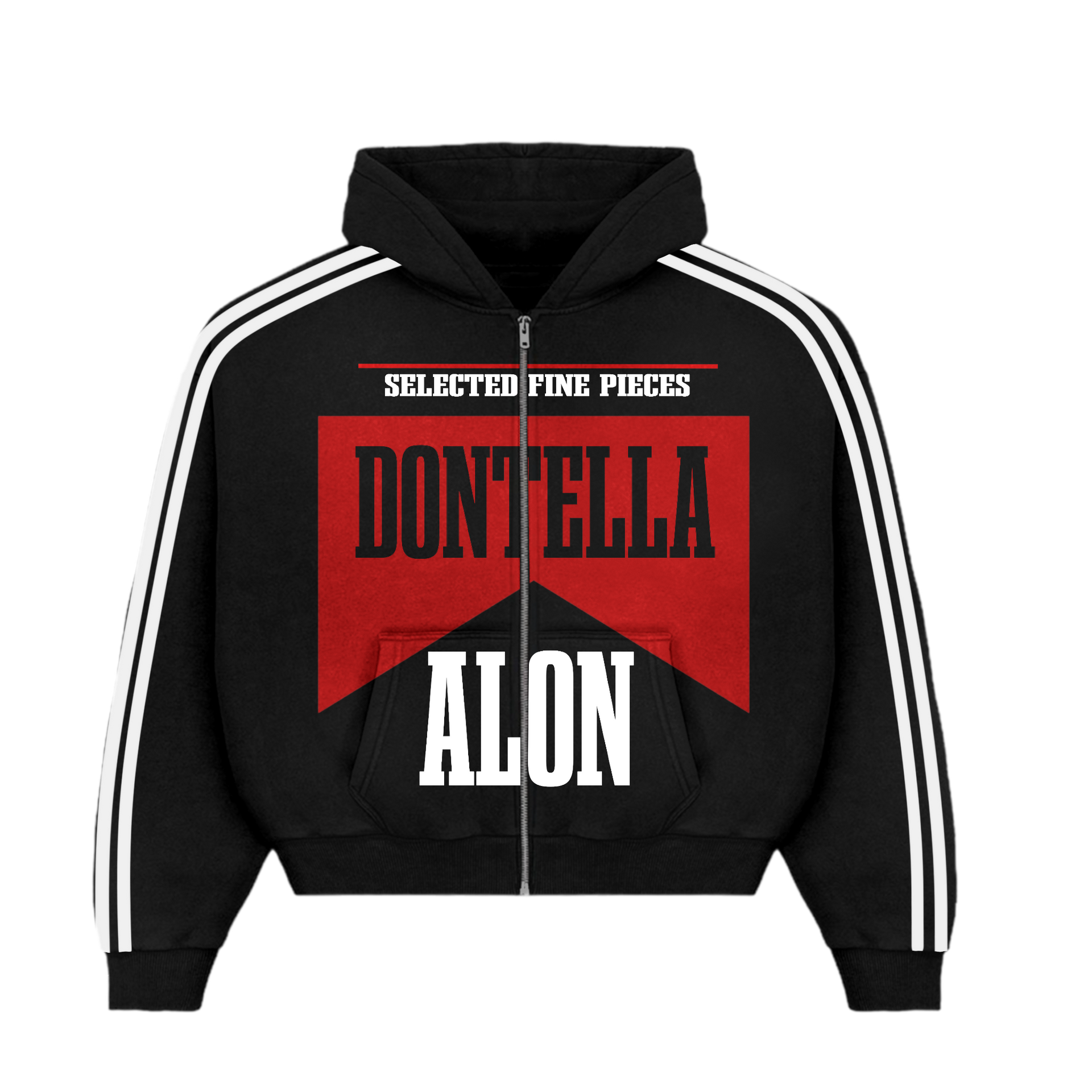 Newport Black French Hoodie