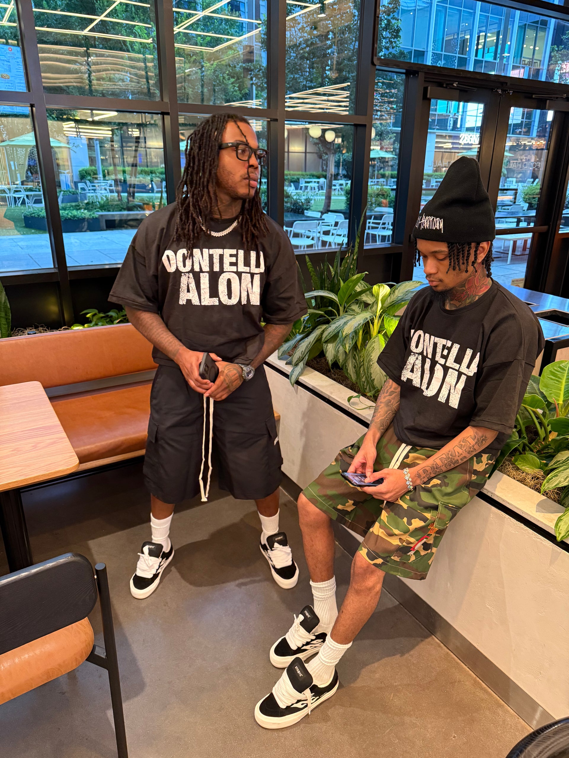 Essential Black Cargo Jorts