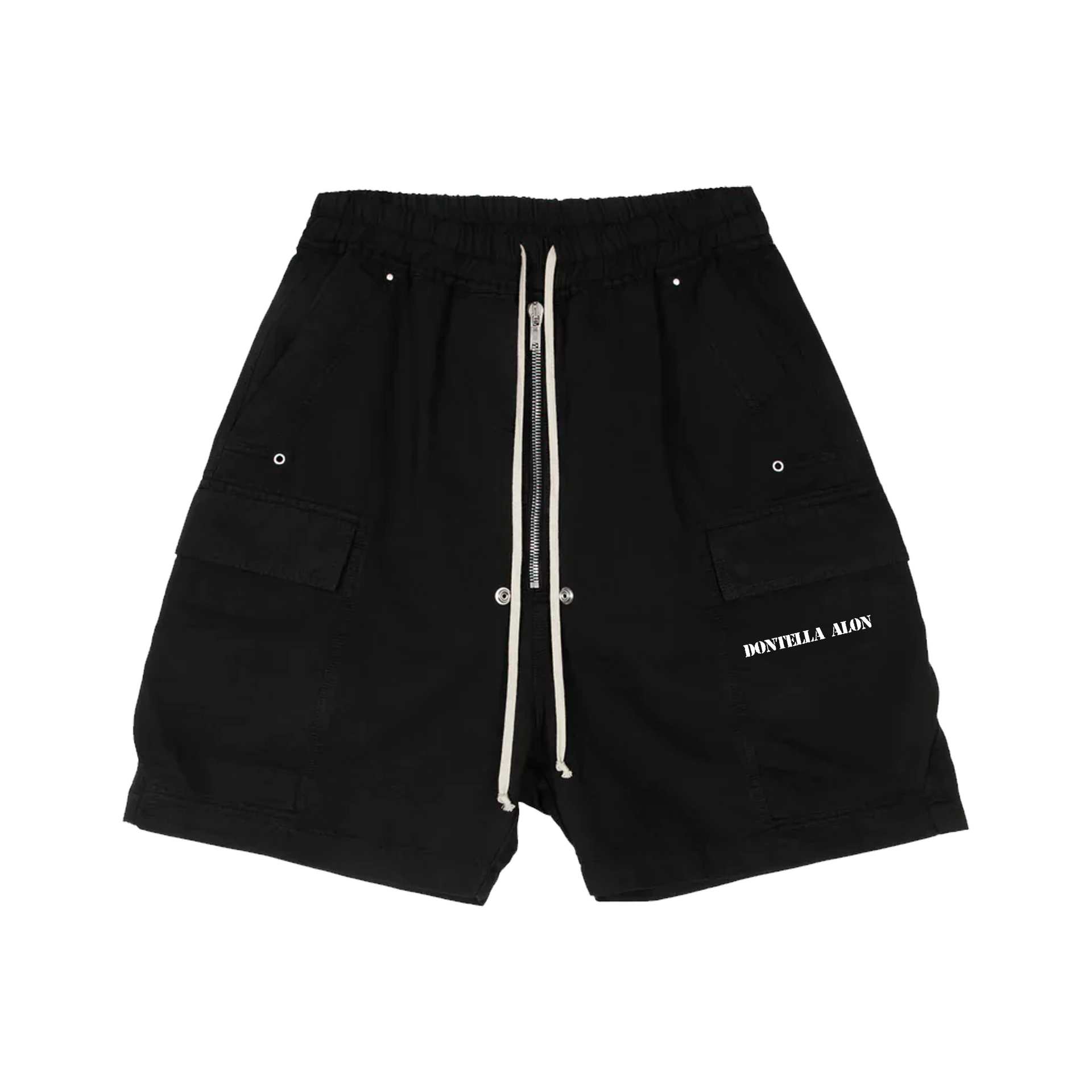 Essential Black Cargo Jorts