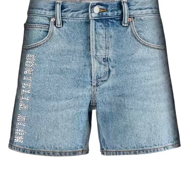 Light Washed “Skittles” Jorts